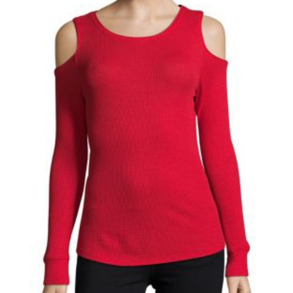 NEW Sanctuary Bowery Cold Shoulder Thermal Tee